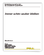 Immer schön sauber bleiben